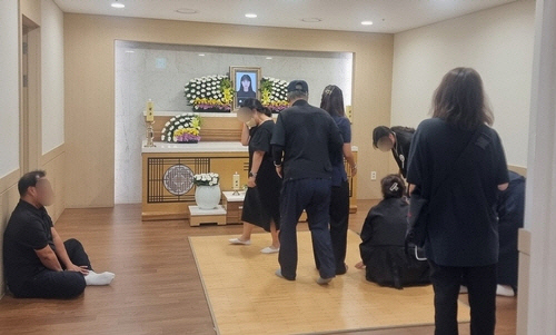 '부천 호텔 화재' 김모 씨의 빈소. [연합뉴스]